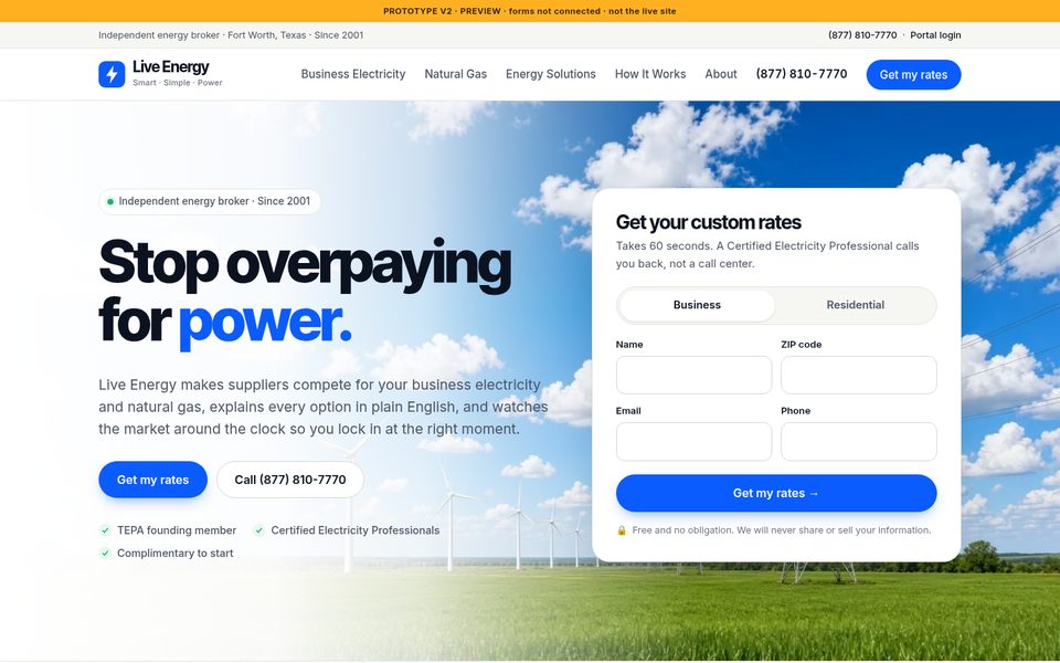 V2 home page preview