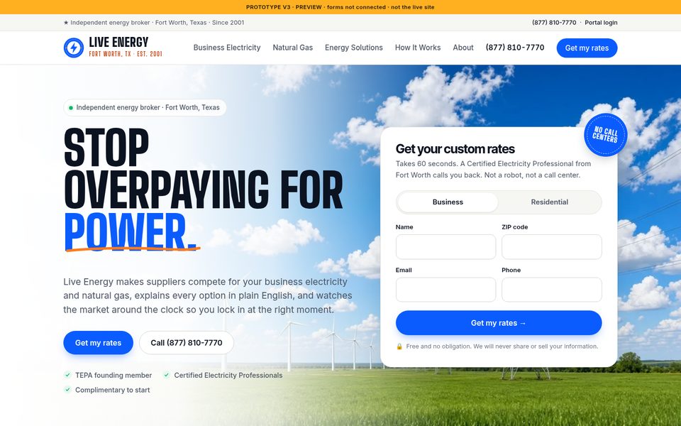 V3 home page preview